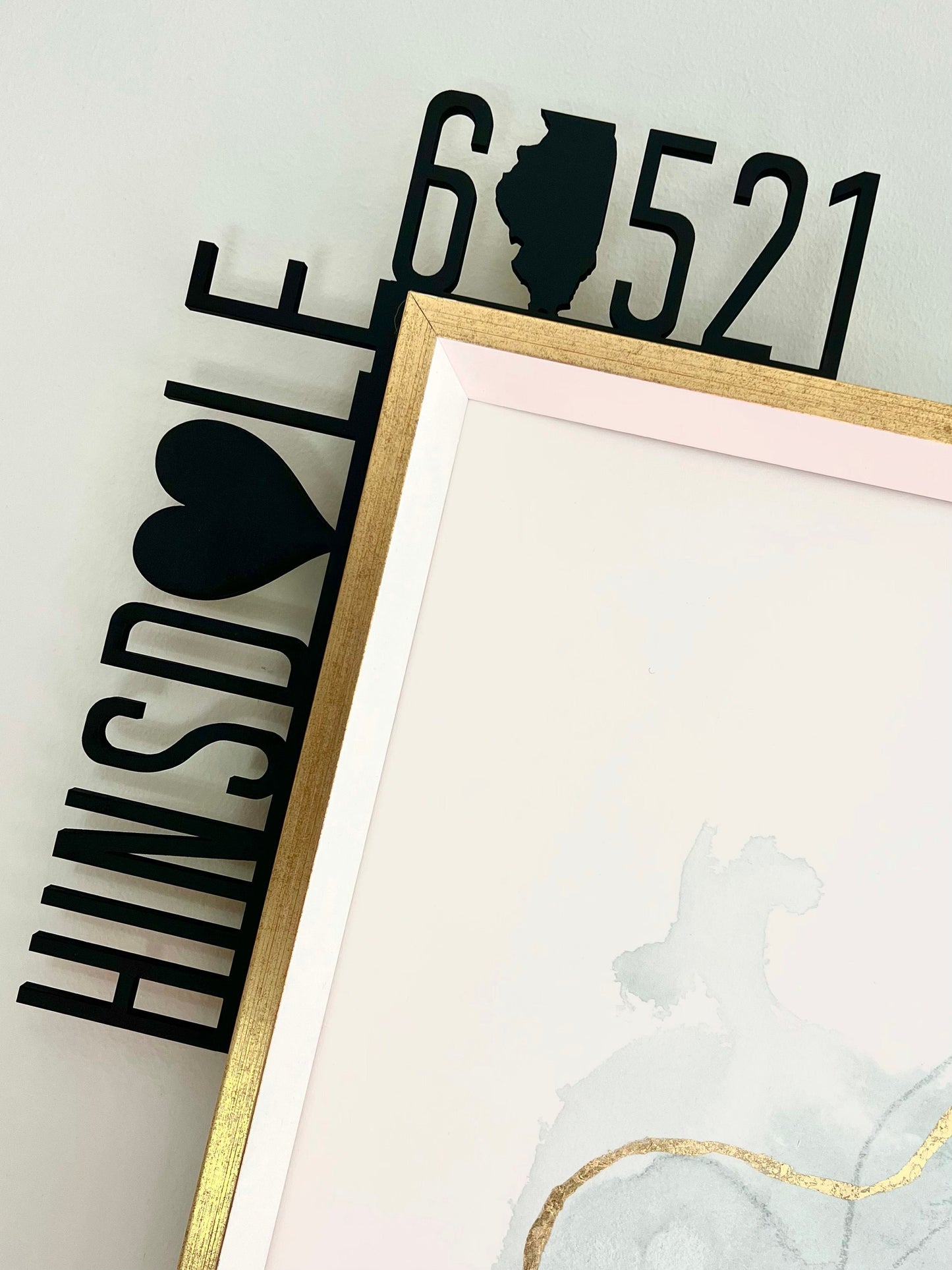 Custom Zip Code Sign | Personalized City & Zip Decor | Housewarming Corner Sign